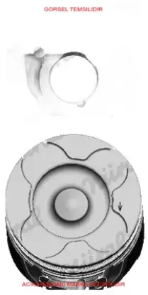Piston Segman 75.00mm (std+020 Kisa) 206-307-partn 0628.V1/ 0628.R4/ 0628.W0 resmi