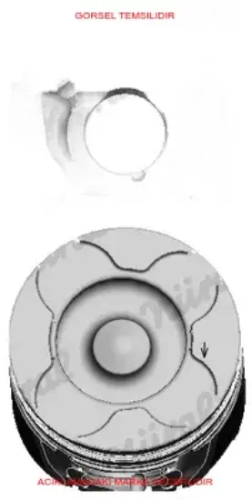 Piston Segman 75.00mm (std+020 Kisa) 206-307-partn 0628.V1/ 0628.R4/ 0628.W0 resmi