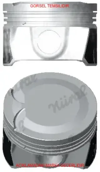 Piston Segman 78,50+0,50 208-301-308-c Elysee 1.6 1615658080/ 1609266080/ EURO5 resmi