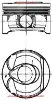 Piston Segman 77,00mm+0,50  208-308-508 Ep6cdt 1613665180/ 1.6 16V Benzinli resmi