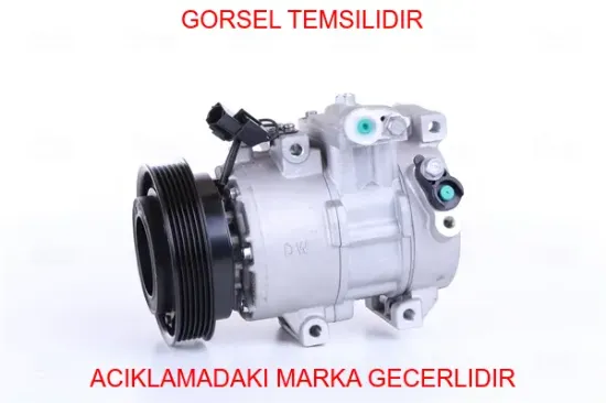 Klima kompresörü accent ıv 1.4 10 17 i20 ı 1.4 1.6 08 15 6pk - v kayış kasnağı 130mm kale radyatör 977011r000 resmi