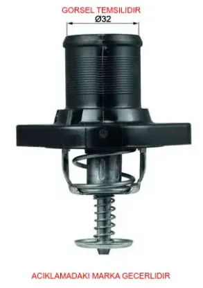 Termostat flanş 89 c cıtro n c4-c4 grand pıcasso-c4 ı-c4 pıcasso ı-c5 ı-c5 ıı-c5 ııı-c8-jumpy-xsara kale radyatör 1338a0/ 9675707780/ / 9630066680 resmi