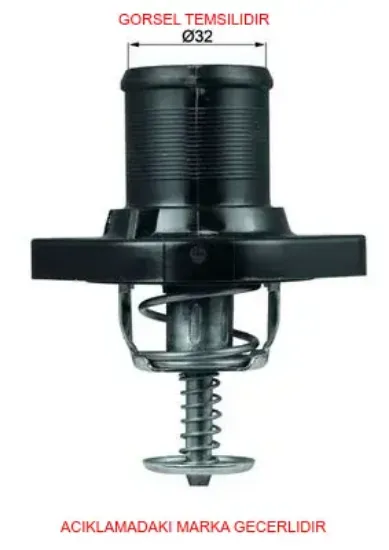 Termostat flanş 89 c cıtro n c4-c4 grand pıcasso-c4 ı-c4 pıcasso ı-c5 ı-c5 ıı-c5 ııı-c8-jumpy-xsara kale radyatör 1338a0/ 9675707780/ / 9630066680 resmi