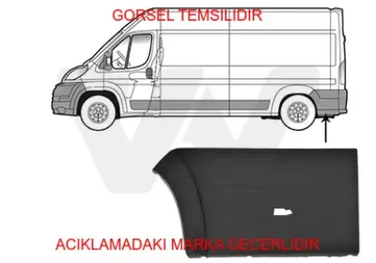 Arka çamurluk kuşağı sol(sinyal delikli)  boxer-ducato ııı 8547.Aw/ 8547.X6/ 735491688/ 309229 resmi