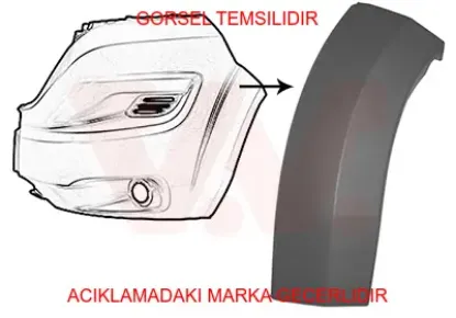Ön tampon kuşağı (dodik) sol boxer jumper ducato 2014> 1611707080/ 735589793 resmi