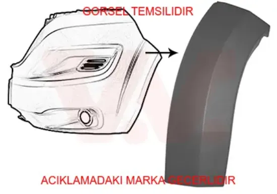 Ön tampon kuşağı (dodik) sol boxer jumper ducato 2014> 1611707080/ 735589793 resmi