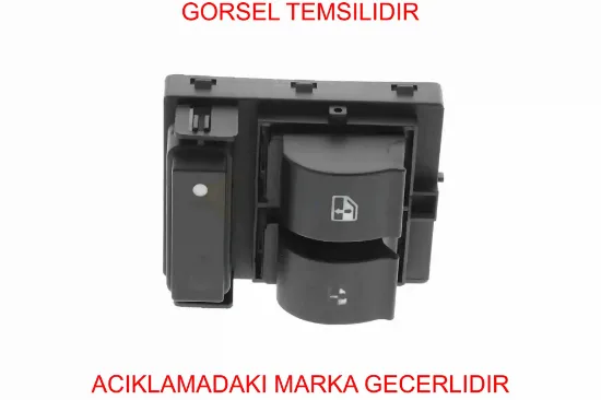 Cam Kumanda Düğmesi Sol Çerçevesiz Siyah Soket  Boxer Iii-ducato-doblo 06-> 6490.X9/ 735487419/ 18205045 resmi