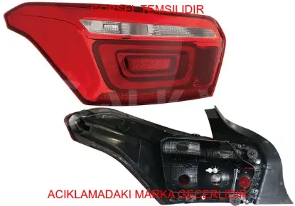 Stop lambası sol (duyulu-çıtalı) c-elysee  2017> 9817303780 resmi