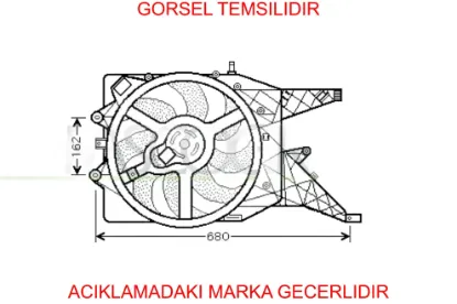 Radyatör Fan Motoru Corsa D Z1.3dtj K&b  55703930 resmi