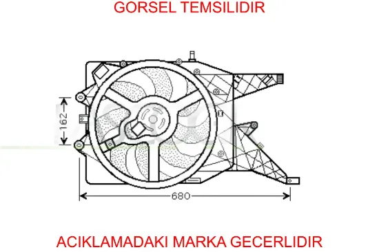 Radyatör Fan Motoru Corsa D Z1.3dtj K&b  55703930 resmi