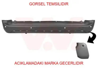 Arka tampon siyah 6 sensörlü kuşak delikli  rıfter 2018> 1633557580 resmi