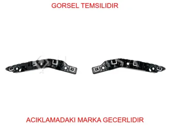 Ön tampon braketi takım (sağ-sol) 2008 2019> 1668510780 k&b 1526-2023 resmi