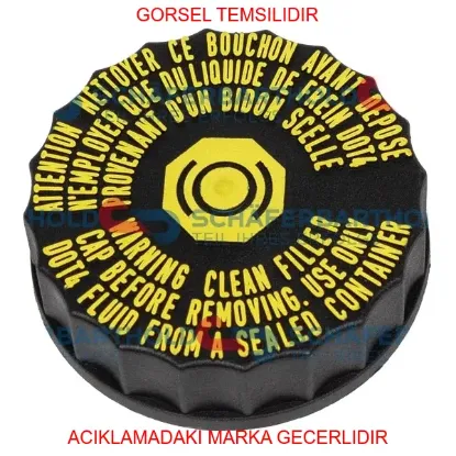 Hidrolik Fren Depo Kapaği Siyah Orijinal 106 206 306 307 308 406 Partner Expert 4643.42/ 4643.34/ 1613328880 resmi