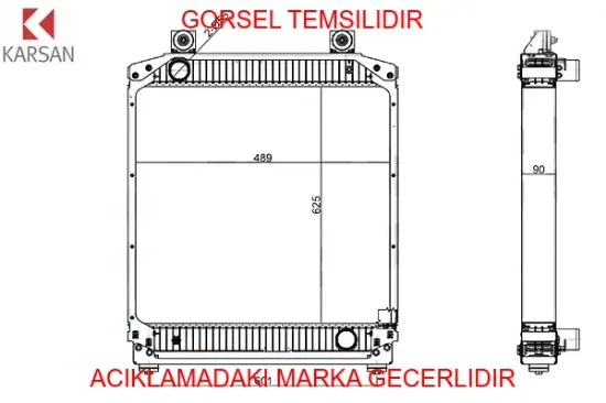 Radyatör Euro6 Atak/star Karsan 1030167AA resmi