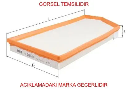 Hava fıltresı mercedes om654 w205 s205 c205 a205 c257 w213 s213 a6540940004 resmi