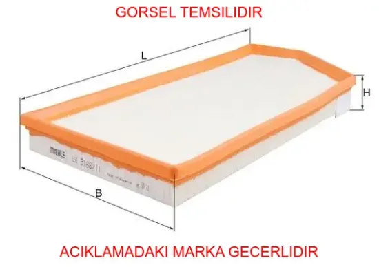 Hava fıltresı mercedes om654 w205 s205 c205 a205 c257 w213 s213 a6540940004 resmi