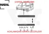Kapı bandı ön sol klipsli kangoo y.m 8200389340 maral  resmi