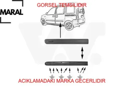 Kapı bandı ön sol klipsli kangoo y.m 8200389340 maral  resmi