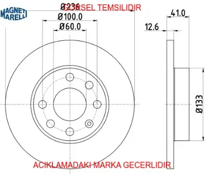 Fdısk- astra f;corsa;on set-tk magnetı marellı 360704021100/ 569013/ 569030 resmi