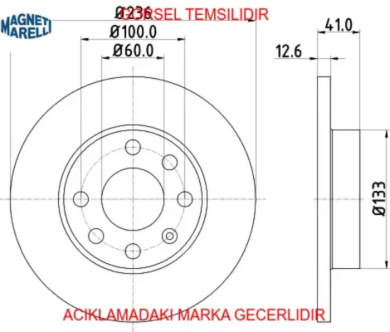 Fdısk- astra f;corsa;on set-tk magnetı marellı 360704021100/ 569013/ 569030 resmi