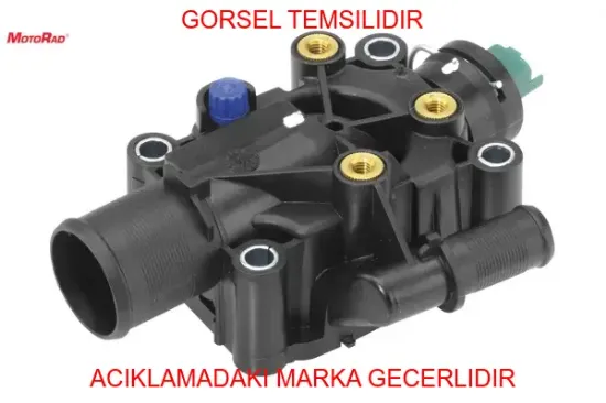 Termostat komple müşirli 91c   206-301-307-308-partner tu5jp  1336.Z0/ 9647265980/ th41291g1 motorad 618-91k resmi