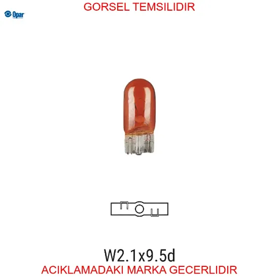 Ampul sinyal yan 159/grande punto opar 14144191 resmi