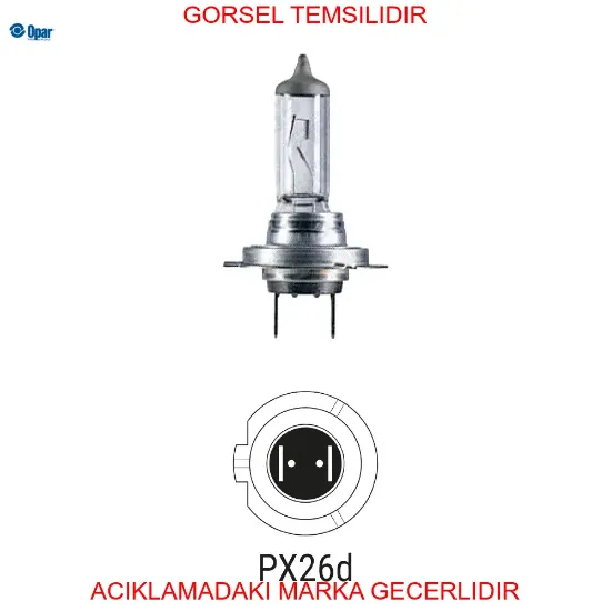 Ampul pt/st opar 14145020 resmi