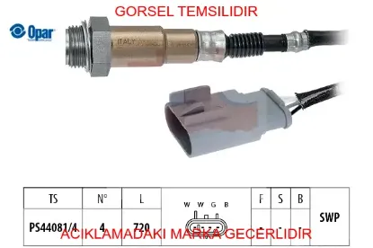 Lambda sonda sensörü opar 46349260 resmi