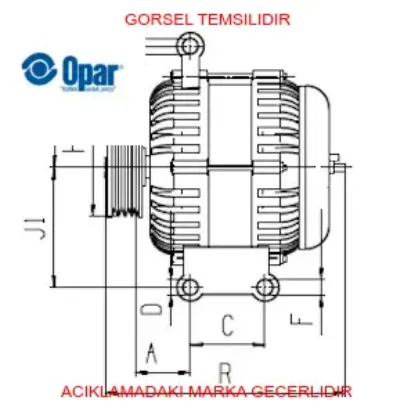 Alternatör(025) egea opar 52003532 resmi