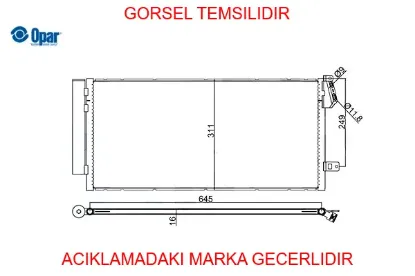 Klima kondenserı opar 52090369 resmi
