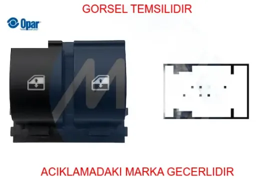 Cam açma düğmesi sol grande punto opar  735474651 resmi