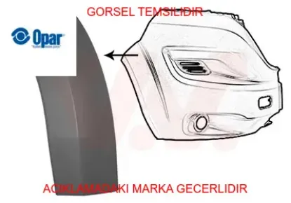 Sağ ön tampon kuşak ducato boxer jumper ııı opar 1611706980 resmi