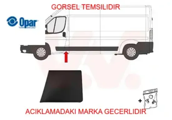 Çıta yan kapı sol ducato opar 735775470 resmi