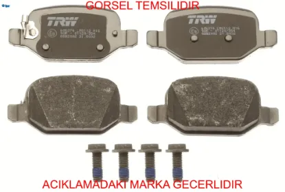 Fren balata takımı  arka 500l opar 77367515 resmi