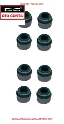 Supap Lastiği 7mm Viton (8 Adet)  106-206-307-307-c2-c3-saxo  1.4 Tu3jp 7700736465 resmi