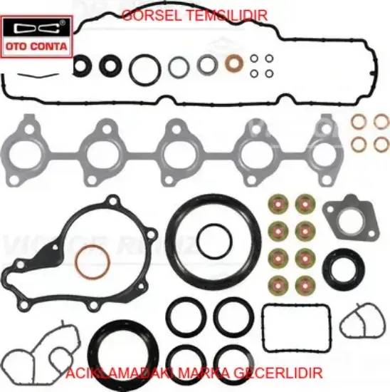 Takım conta alt skt keçe+sıvı c.206-307-fıesta 1.4  0197.Av/ 01-35542-01/ t437008 otoconta 41706004s resmi