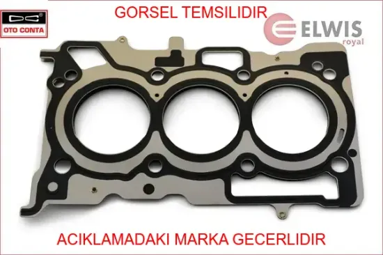 Silindir kapak contası clıo v 19 captur ıı 21 sandero ııı 21 duster 21 jogger 21  mıcra v k14 21 1.0 otoconta 110441436r resmi