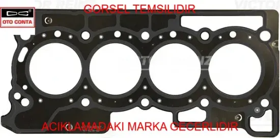 Silindir kapak contası captur 13 clıo ıv 12 megane ıv 16 duster 14 dokker 12 juke 10 pulsar 14 qashq otoconta 110449745r resmi