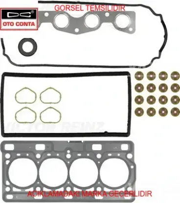Üst takım conta clıo ıı 98 kangoo 01 twıngo 1.2 16v d4f teflon keçeli subap lastikli otoconta 7701473003 resmi