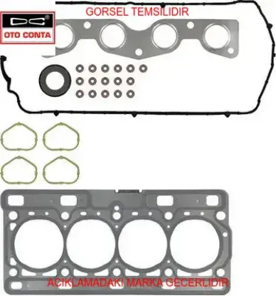 Full tk otoconta teflon kecelı subap lastıklı d4f clıo ııı 1200cc 16 v otoconta 7701475822/ 7701473503 resmi