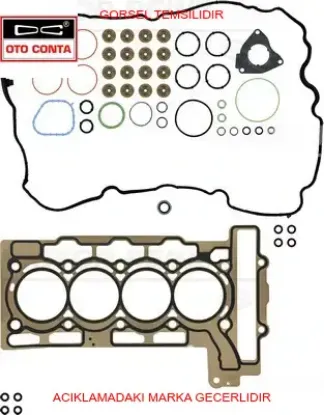 Üst takım conta skc li peugeot 3008-5008 1.400cc-1.600cc 16 v vtı 5fh-5fs ep6c - 5fk-ep6cb 11120427689 resmi