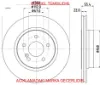 Fren dıskı arka mercedes w202 w203 cl203 s203 c208 c209 a208 a209 w210 r170 otozone a2104230812 resmi