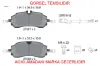 Arka fren balatası yenı transıt custom v710e 23> otozone ktpz312m008ab/ 2712621 resmi