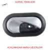 Logan kapı iç açma kolu krom-sol ozar 8200735218 resmi