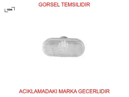 Çam.y.sin. Lambası megane-lag.-safr. Siyah gövdeli -contalı-beyaz e.m. Ozar 7700822136 resmi