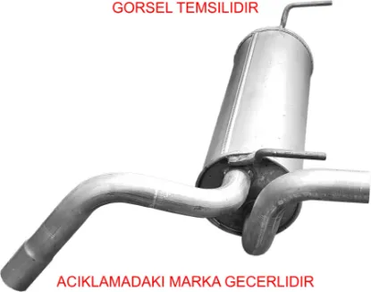 Arka susturucu peugeot  13329581 resmi