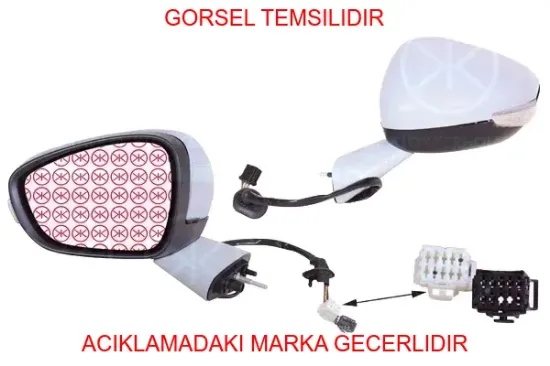 Dış dik aynası peugeot 1609430180 resmi