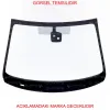 Ön cam 308 t9 yağmur kaptörlü peugeot  1610053180 resmi