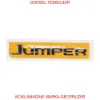 Yazı jumper jr3 peugeot  1612024580 resmi
