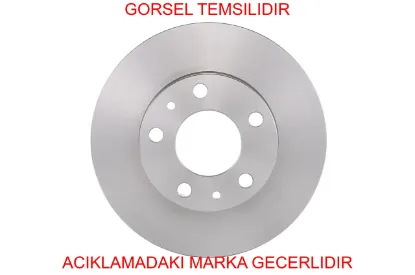 Fren diski ön (tek) (4d 280mm) boxer 3 peugeot  1612435180 resmi
